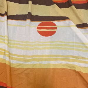 Vintage '70s Burlington House Desert Sun Sunset California king fitted sheet